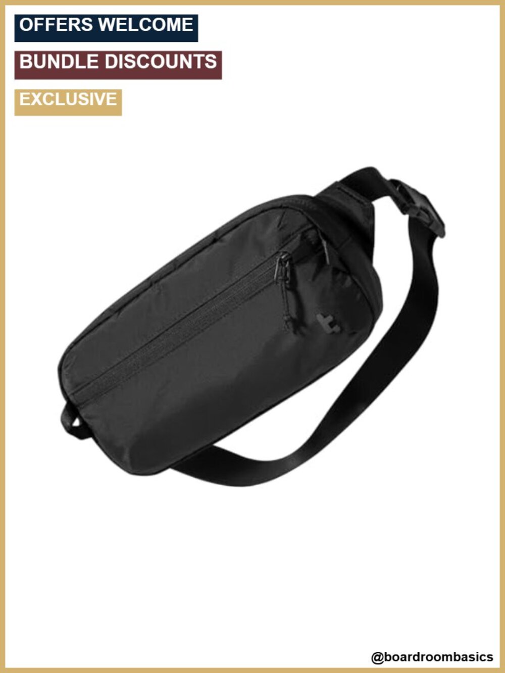tomtoc 3.5L Sling Bag RFID Blocking Crossbody Chest Pack Water Resistant